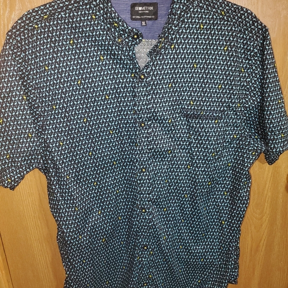 Geometrix by Drill Clothing XL Flamingo button down mens - Picture 1 of 5